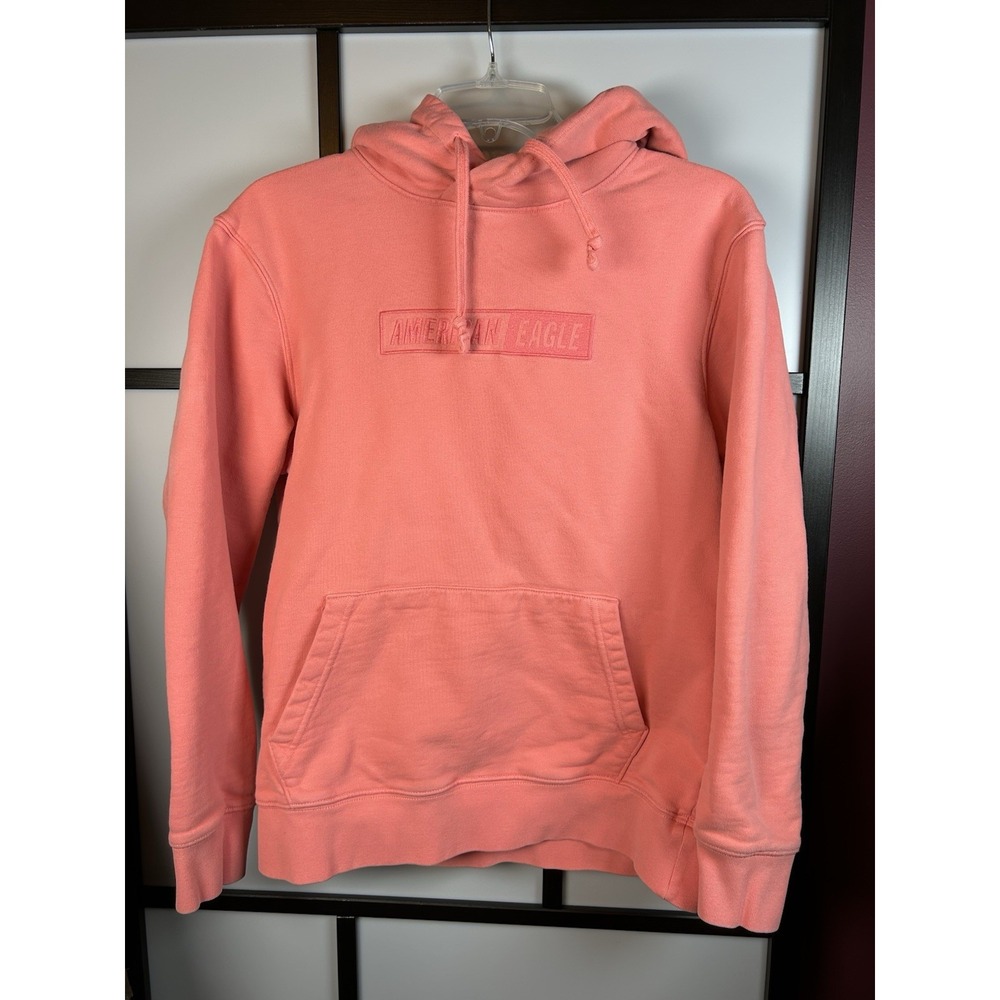 American Eagle Hoodie Sweatshirt Unisex Small Pullover Thick Cotton Blend - Picture 1 of 8